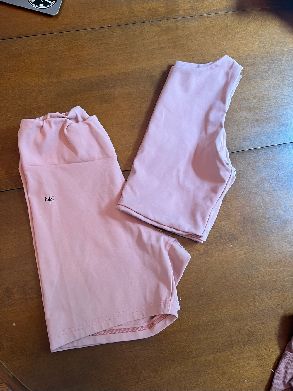 NYTT Soft Pink High-Rise Bike Shorts